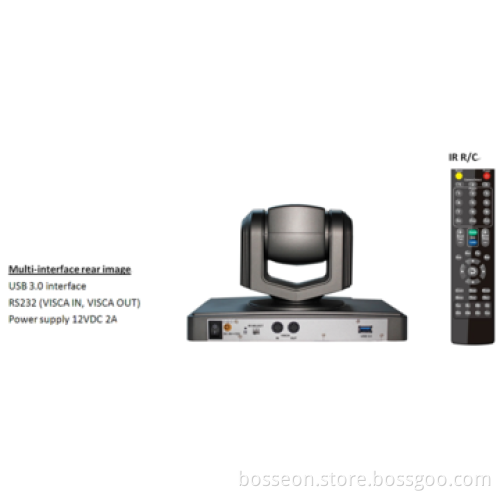 3x optical x 12x digital zoom 3.27 megapixels conference HDMI auto tracking PTZ camera
